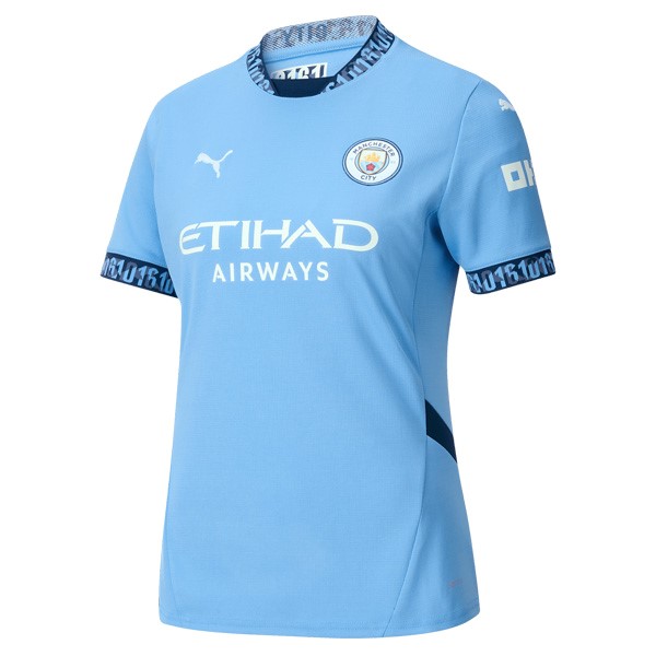 Camiseta Manchester City 1st Mujer 2024-2025